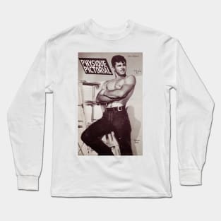 PHYSIQUE PICTORIAL - Vintage Physique Muscle Male Model Magazine Cover Long Sleeve T-Shirt